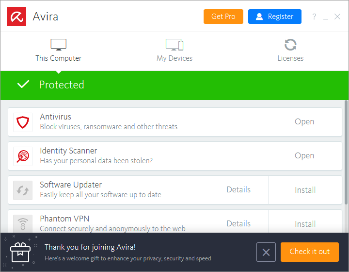 小红伞免费杀毒软件(Avira AntiVir Personal)