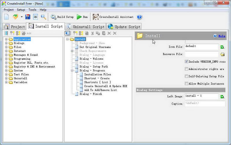CreateInstall Free安装制作软件