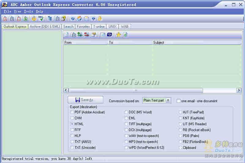 ABC Amber Outlook Express Converter