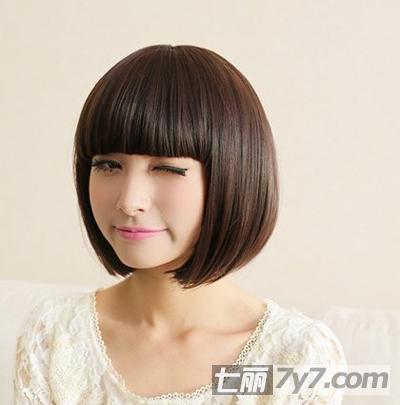 <em>小圆脸</em>女生波波头<em>短发发型</em> 青春活力拒做欧巴