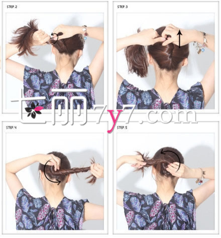 DIY简单卷发发型教程 半干<em>扎发</em>零<em>损伤</em>护肤-DIY