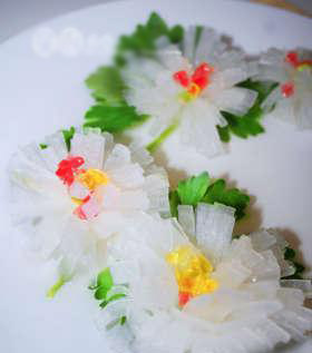 水晶白玉菊