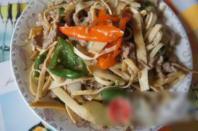 娃娃菜百叶肉丝