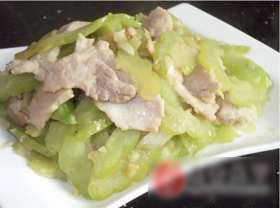凉瓜炒肉片