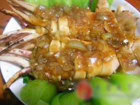浇汁鱿鱼