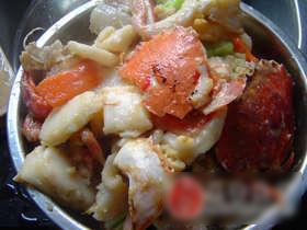 活蟹炒白粿