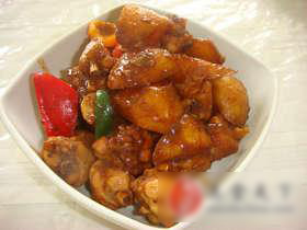 香辣土豆焖鸡块