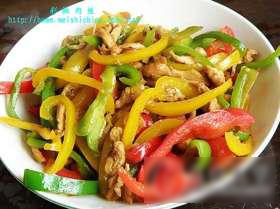 彩椒肉丝
