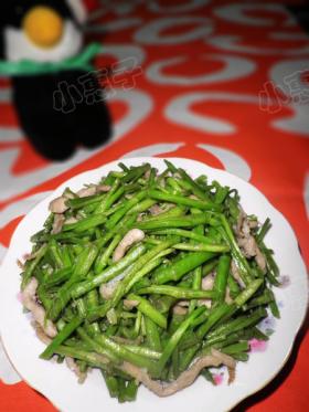 芦蒿炒肉丝
