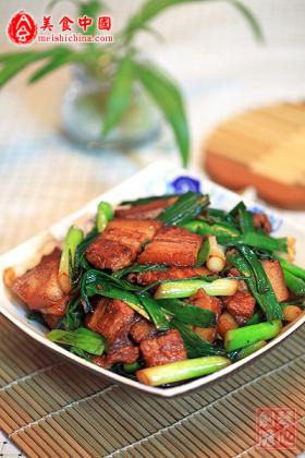 蒜苗红烧肉