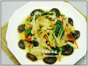香菇炒白菜