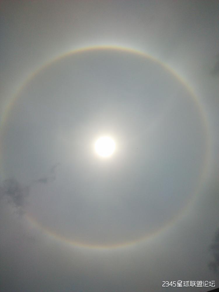 日晕,今天呈现,自然天象